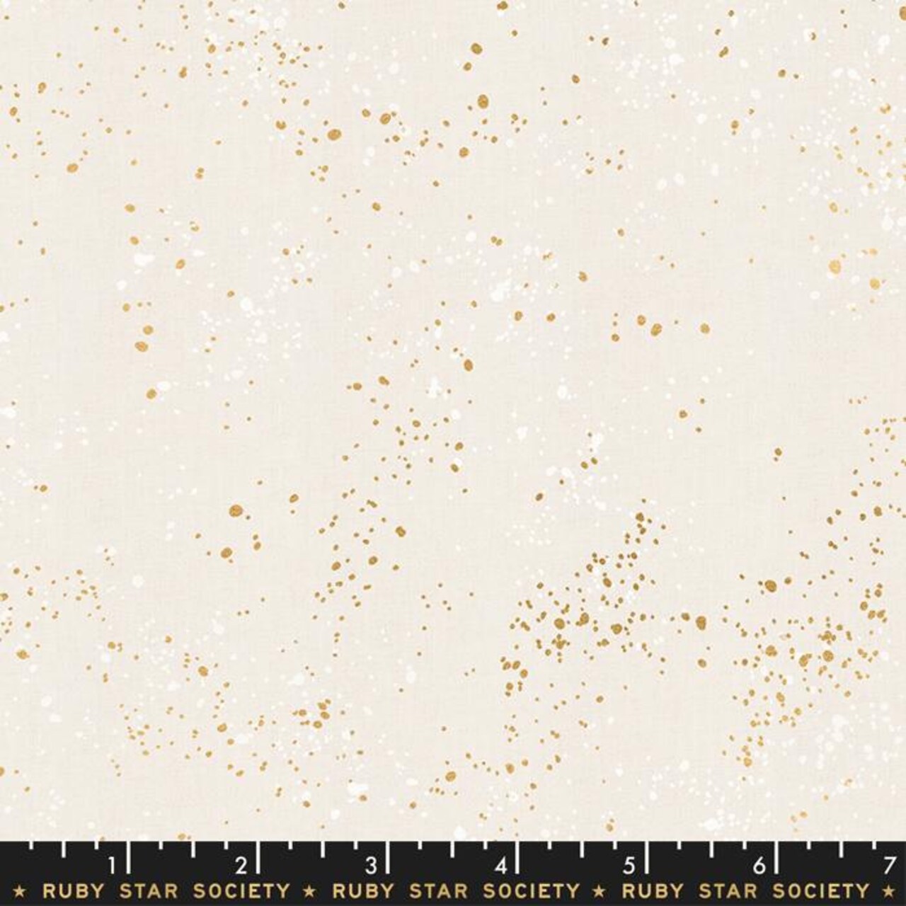 Fabric Ruby Star Society White Gold Speckled Metallic by the Quarter Yard RS5027-14M